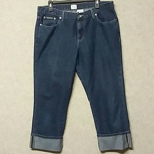 Calvin Klein cropped cuff jeans